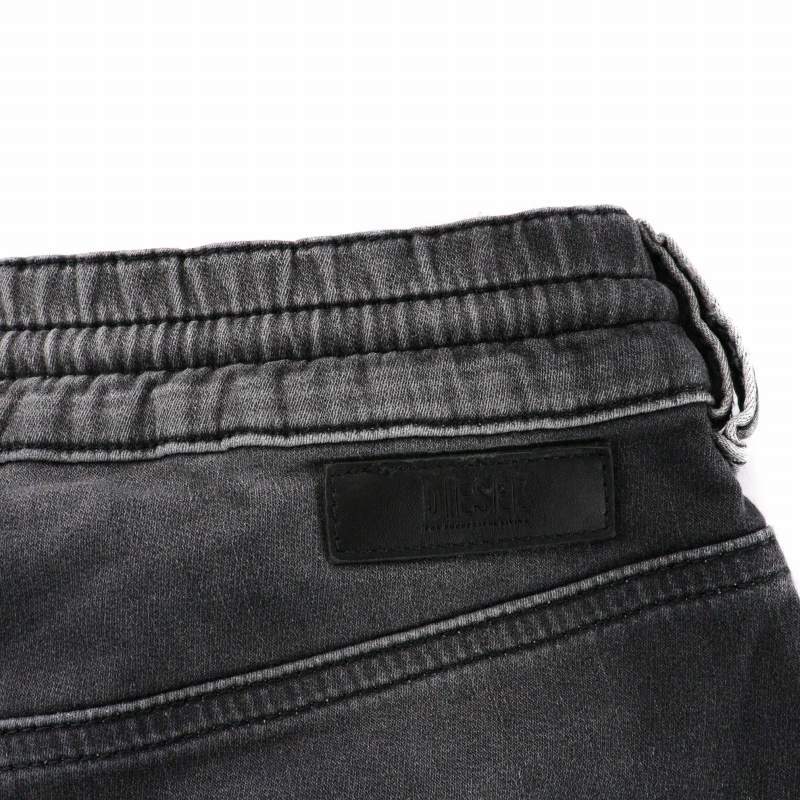  diesel DIESEL KRAILEYR-SP-NE Denim pants Easy pants side line slim stretch 25 charcoal gray /DK lady's 