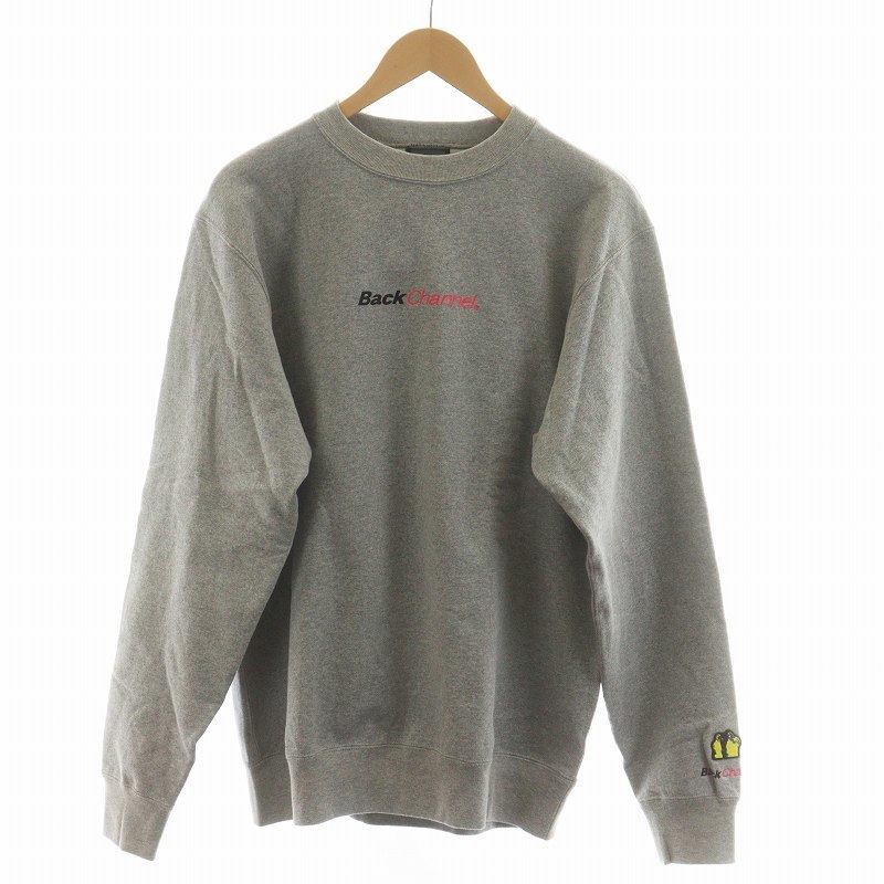 未使用品 BACK CHANNEL ブレイキングバッド Breaking Bad CREW SWEAT スウェット トレーナー タグ付き 長袖 くま L グレー 2320250_画像1