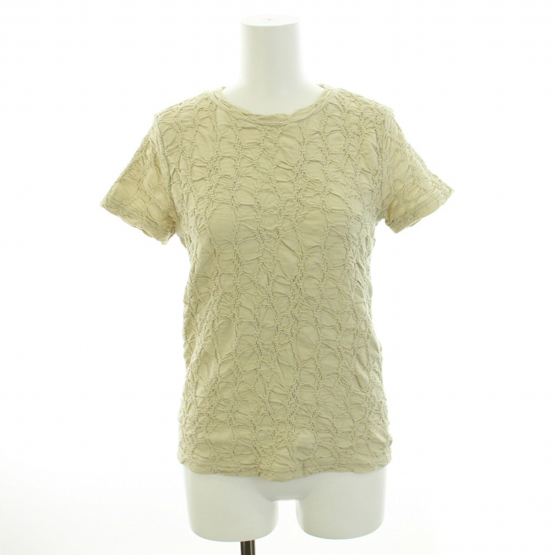  Stephen Alain Steven Alan SHRINK MOTIF JERSEY SHORT SLEEVE PULLOVER T-shirt cut and sewn crew neck short sleeves beige 