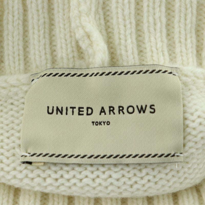 ユナイテッドアローズ A DAY IN THE LIFE UNITED ARROWS タートルネックニット セーター 長袖 ウール カシミヤ オフホワイト_画像3