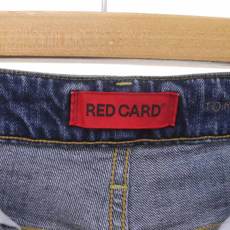 レッドカード RED CARD ×TOMORROWLAND 22年製 別注 TOMORROWデニムパンツ 24 XS インディゴ /SY ■OS レディース_画像3