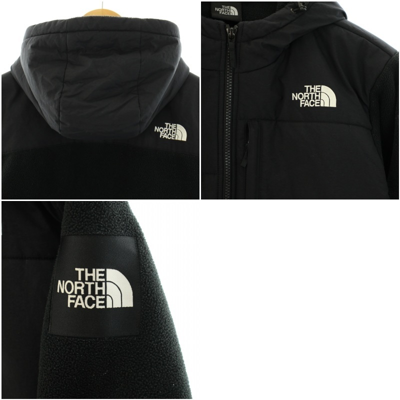 ザノースフェイス THE NORTH FACE デナリフーディー DENALI HOODIE POLARTEC フリースジャケット ロゴ刺繍 S 黒 NA61632 メンズ_画像8