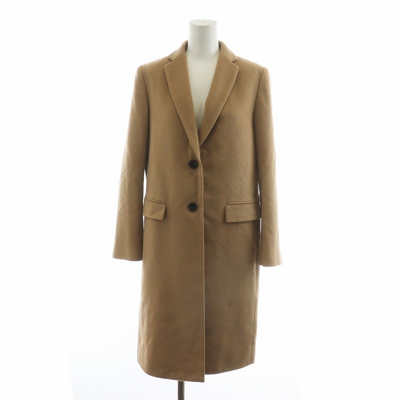  Tomorrowland collection TOMORROWLAND collection Chesterfield coat long long sleeve single cashmere .36 S tea 13-08-95-08401