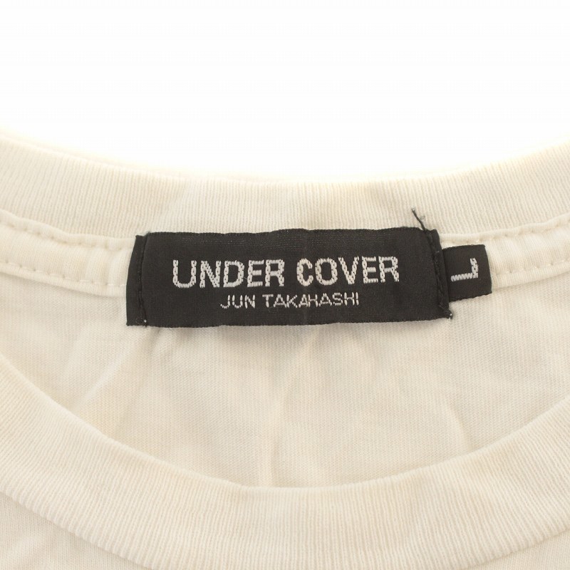 アンダーカバー UNDERCOVER JUN TAKAHASHI Tシャツ カットソー 半袖 ロゴ クルーネック 白 ホワイト /IR ■GY17 メンズ_画像3