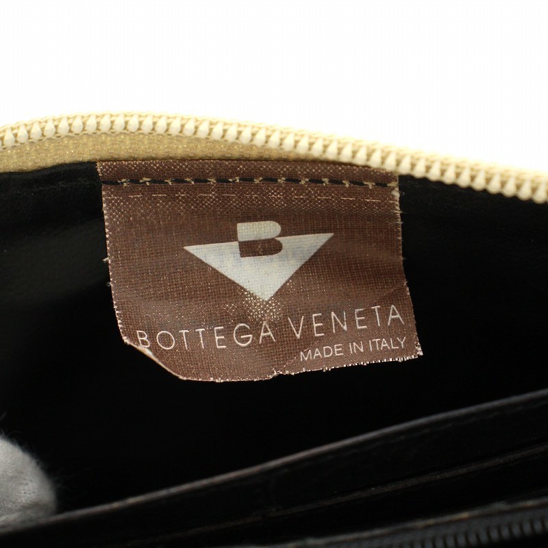 ボッテガヴェネタ BOTTEGA VENETA 長財布 ラウンドファスナー レオパード ヒョウ柄 ナイロン 緑 グリーン ベージュ /AQ ■GY10の画像4