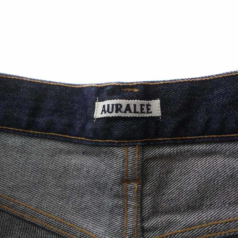 オーラリー AURALEE 19AW HARD TWIST DENIM 5P PANTS デニムパンツ ジーンズ ロング ストレート 32 M 紺 A9AP01DM メンズ