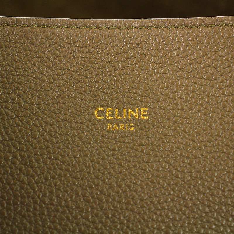 セリーヌ CELINE カバファントム スモール トートバッグ ハンドバッグ ソフトグレインドカーフスキン トープ /KU ■OH レディース_画像6