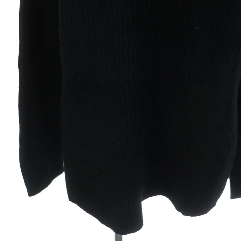 セオリー theory MERCER WOOL CASH MOVING RIB TNECK ニット セーター 長袖 ウール カシミヤ S 濃紺 ダークネイビー /NR ■OS レディース_画像5