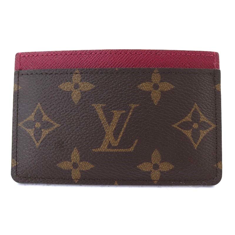 ルイヴィトン LOUIS VUITTON モノグラム ポルト カルト サーンプル カードケース 名刺入れ フューシャ M60703 /YO19 ■OH レディース_画像2