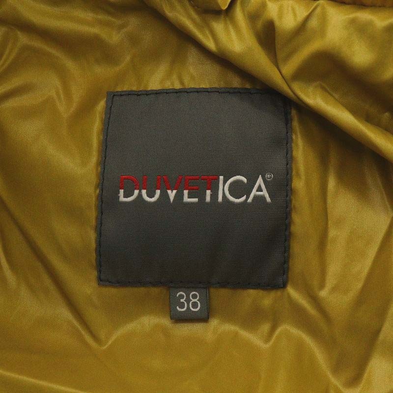 デュベティカ DUVETICA ダウンジャケット ロング丈 フード アウター 38 S 黒 ブラック /AN37 レディース_画像4