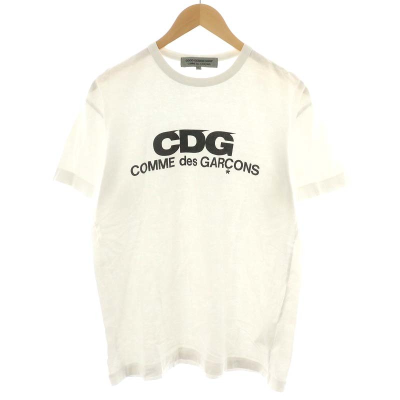 コムデギャルソン COMME des GARCONS 12SS AD2015 GOOD DESIGN SHOP Tシャツ カットソー 半袖 ロゴ XL 白_画像1