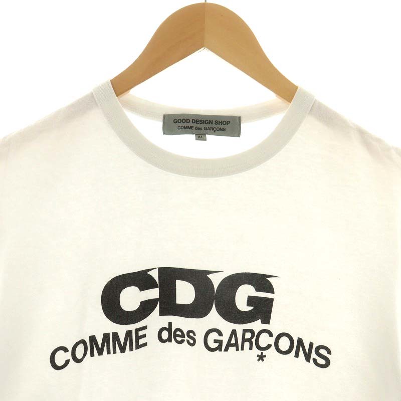 コムデギャルソン COMME des GARCONS 12SS AD2015 GOOD DESIGN SHOP Tシャツ カットソー 半袖 ロゴ XL 白_画像4