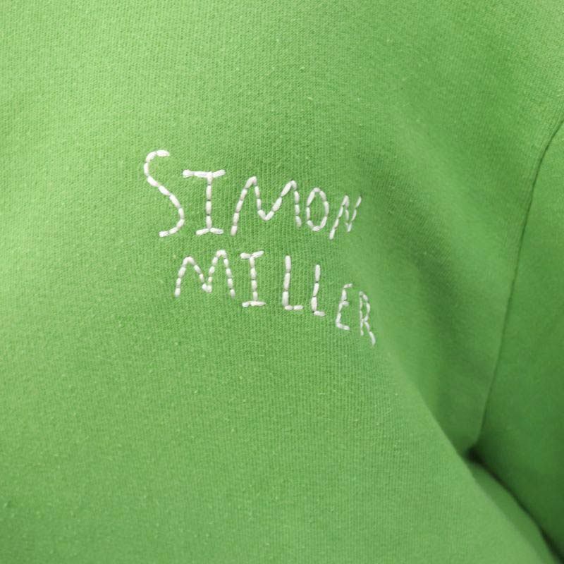  Simon зеркало Simon Miller вышивка тянуть over тренировочный футболка длинный рукав L светло-зеленый /HS #OS #SH женский 