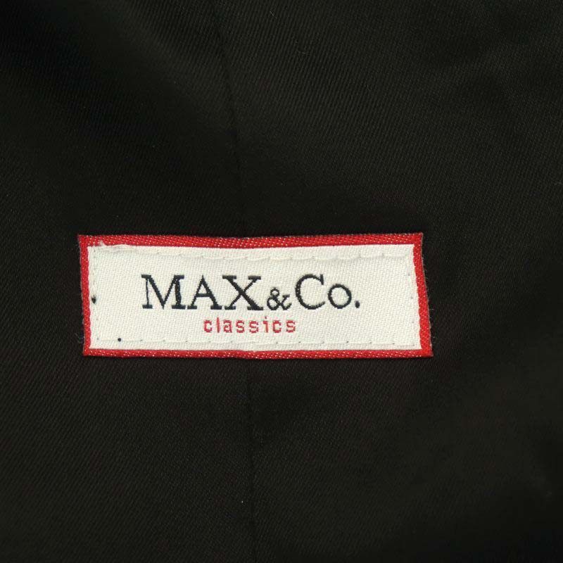マックス&コー MAX&CO. テーラードジャケット アウター 総裏地 I40 黒 ブラック /NR ■OS レディース_画像3