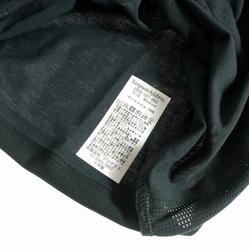 未使用品 サスクワッチファブリックス SASQUATCH fabrix 20SS SEAMLESS LAYERED TEE Tシャツ カットソー 半袖 M ブラック 黒 20SS-CST-003_画像5