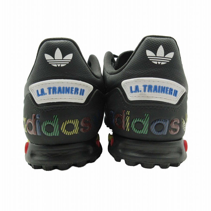 美品 20SS アディダスオリジナルス adidas originals LA TRAINER 2.0 トレイナー スニーカー ローカット ロゴ メッシュ ライン 3ストライプの画像5