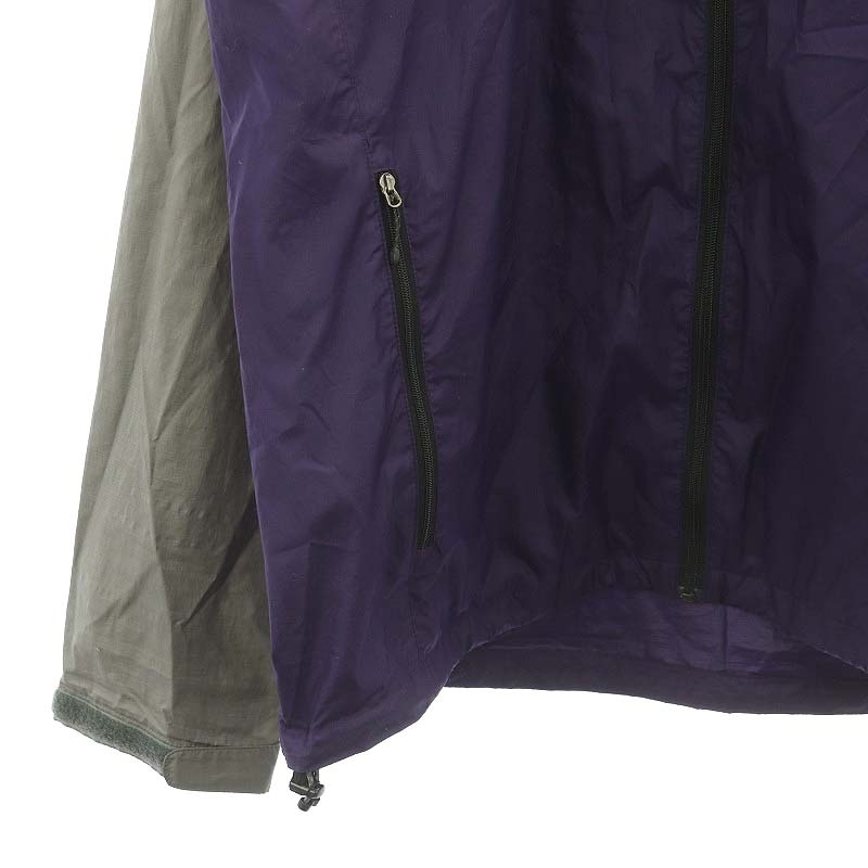 ザノースフェイス THE NORTH FACE BOREALIS JACKET ボレアリスジャケット ジップアップパーカー バイカラー XL 紫 パープル グレー_画像6