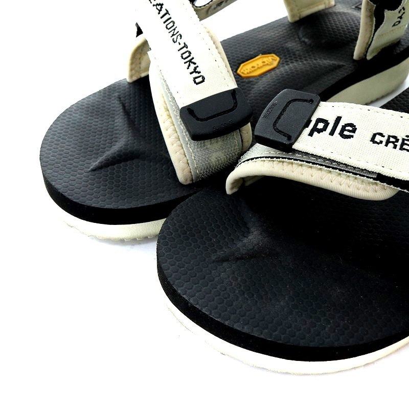 ビューティフルピープル beautiful people suicoke サンダル ロゴベルト 23cm 白 ホワイト /AK10 レディース_画像6