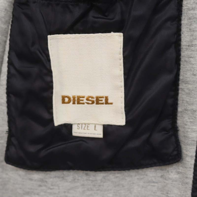 ディーゼル DIESEL 中綿ブルゾン ジャケット L 黒 ブラック /MF ■OS メンズ_画像3