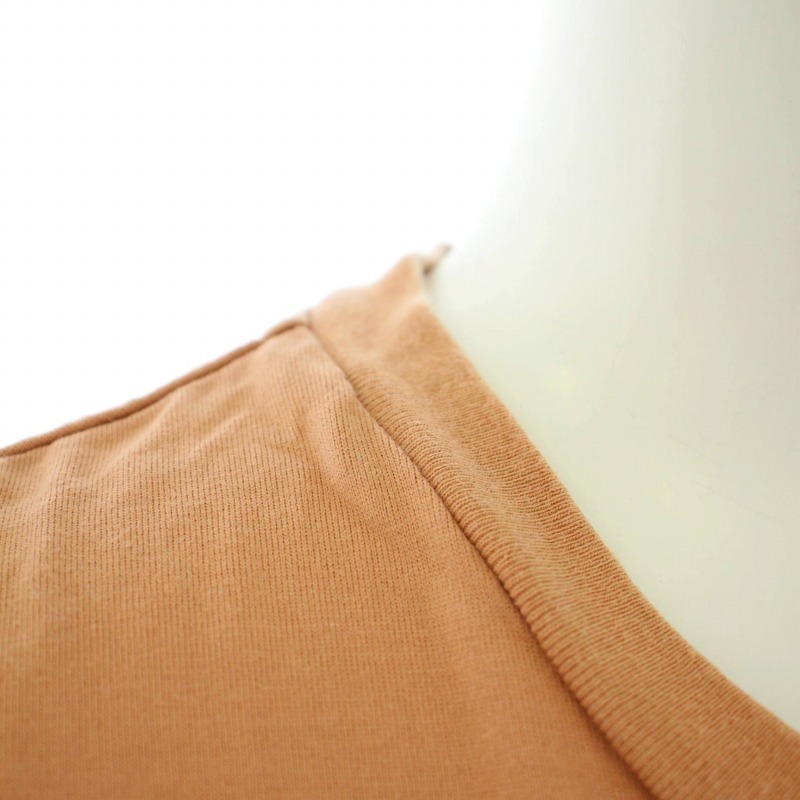 クラネ CLANE Tシャツ カットソー クルーネック 半袖 1 S ピンクベージュ /DK レディース_画像5