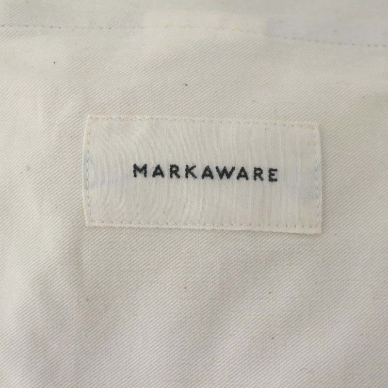 マーカウェア MARKA WARE 22AW CLASSIC FIT TROUSERS ORGANIC COTTON TWILL パンツ テーパード タック 1 カーキ /HK ■OS メンズ_画像3