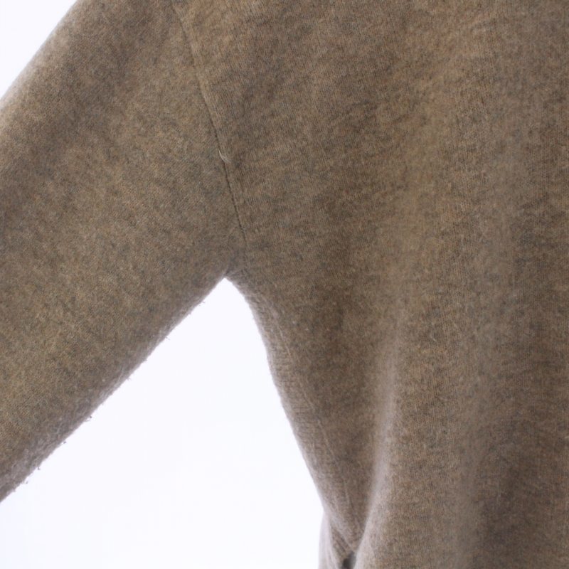 simplisite.FOX MIX round tail tunic rib knitted sweater long sleeve high‐necked wool .F gray ju21080700401130