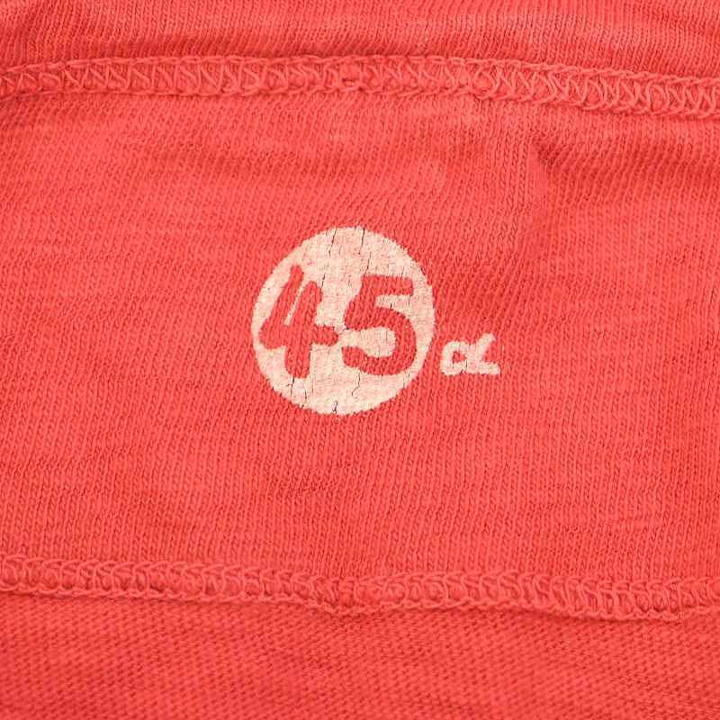 フォーティーファイブアールピーエム 45R 45rpm ロゴプリントクルーネックTシャツ カットソー 半袖 4 赤 レッド /DF ■OS メンズ_画像3