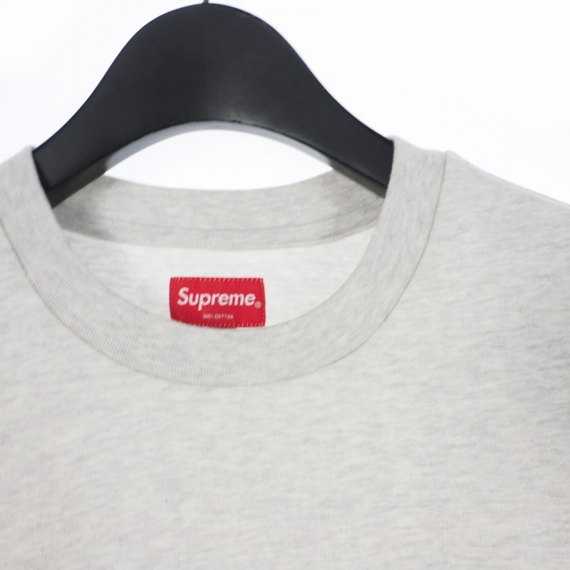 シュプリーム SUPREME 19SS Pocket Tee ポケット Tシャツ 半袖 クルーネック S グレー メンズ_画像3