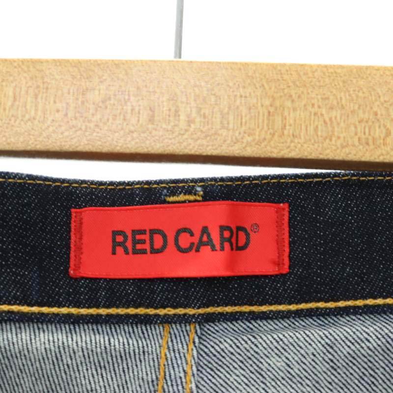 レッドカード RED CARD ANNIVERSARY アニバーサリー ハイライズ テーパード デニムパンツ ジーンズ スリム 24 XS 紺 ネイビー_画像3