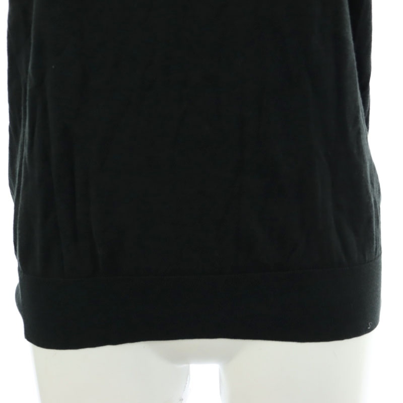 eb-ruebure silk cotton no sleeve high gauge ta-toru knitted cut and sewn black black /HK #OS #SH lady's 