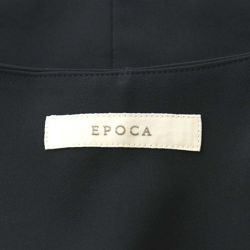 エポカ EPOCA スタンドラペルショートジャケット ノーカラージャケット 40 M 紺 ネイビー M5E15-360-09 /AN35 レディースの画像4