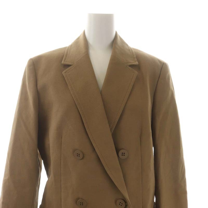  Max &ko-MAX&CO. tailored jacket double unlined in the back no- vent 42 tea Brown /MF #OS lady's 