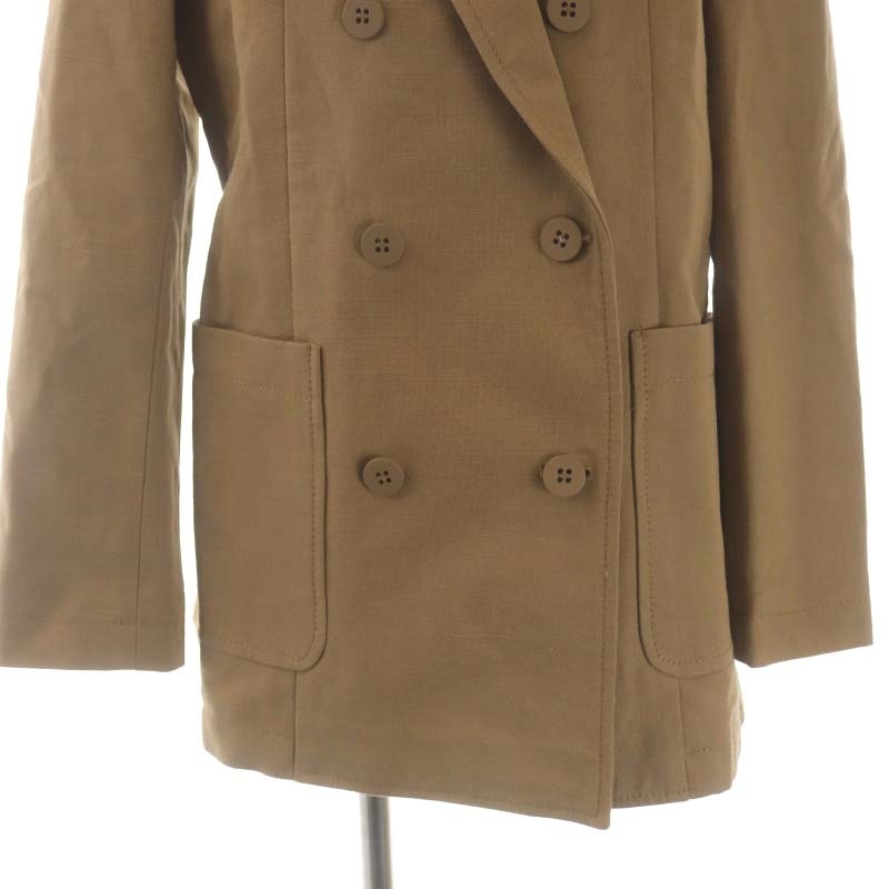  Max &ko-MAX&CO. tailored jacket double unlined in the back no- vent 42 tea Brown /MF #OS lady's 