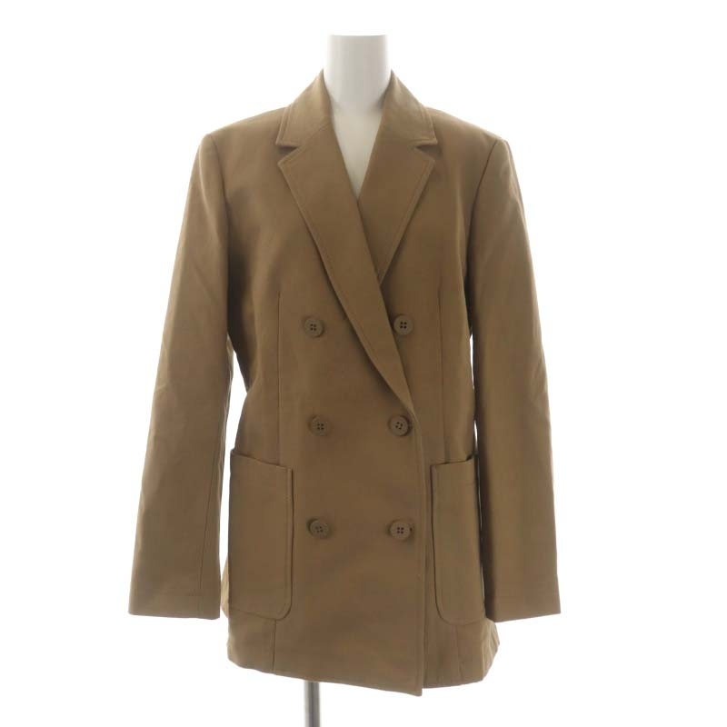  Max &ko-MAX&CO. tailored jacket double unlined in the back no- vent 42 tea Brown /MF #OS lady's 