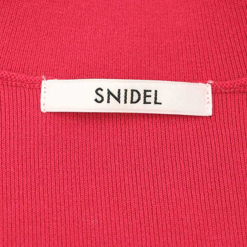 スナイデル snidel 23SS Sustainableトレンチデザインニットプルオーバー カットソー 七分袖 ステンカラー F ピンク_画像3