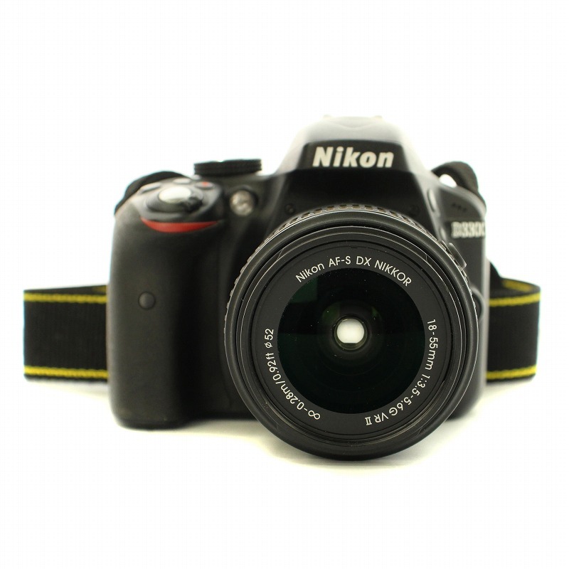 ニコン Nikon デジタル一眼レフカメラ D3300 18-55 VRIIKit レンズキット 黒 ブラック /IR ■GY13 その他
