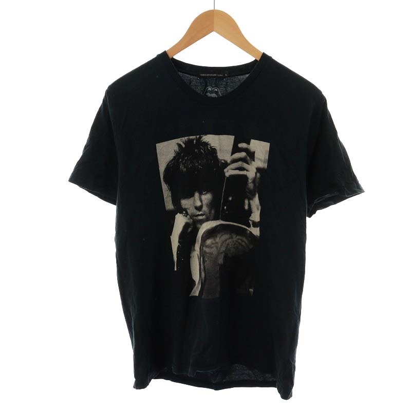 ヒステリックス Hysterics × ROLLING STONES Tシャツ カットソー 半袖 L 黒 ブラック 0653CT11 /AN41 メンズ_画像1