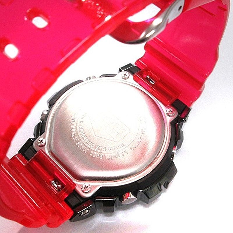 カシオジーショック CASIO G-SHOCK 美品 腕時計 デジタル メタル クォーツ GM-6900B-4JF 文字盤 レッド 赤 ブラック 黒 ■SM1 メンズの画像6