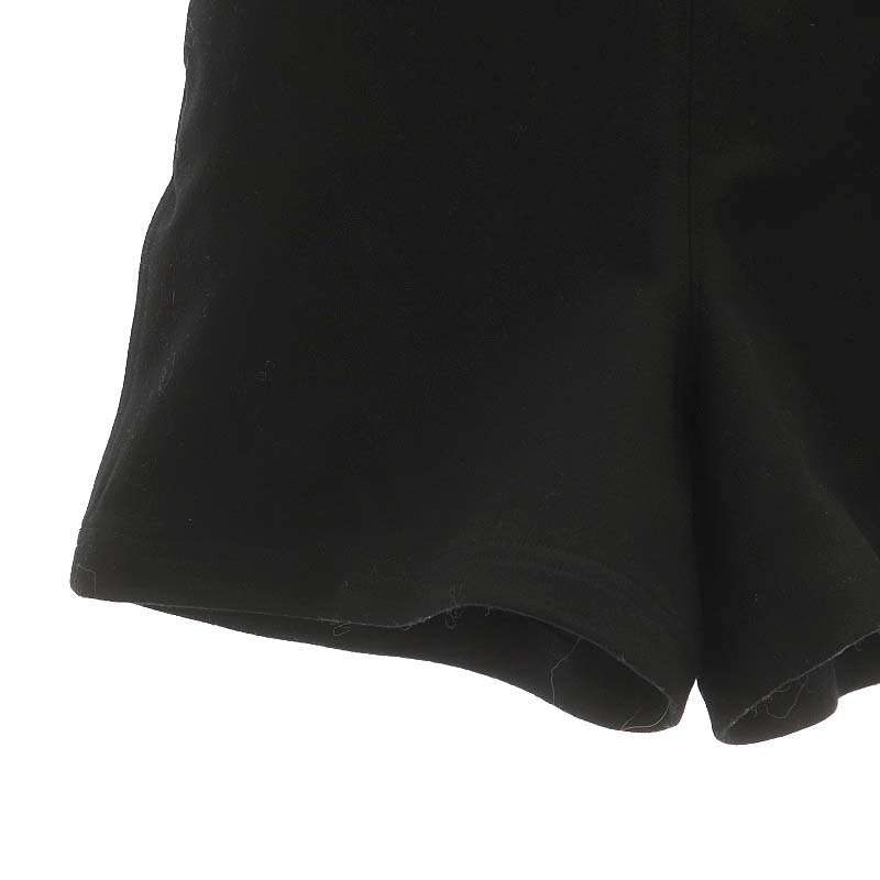 ロエベ LOEWE ショートパンツ サイドジップ ベルト付き ウール 32 XS 黒 ブラック /YQ ■OS レディース_画像6