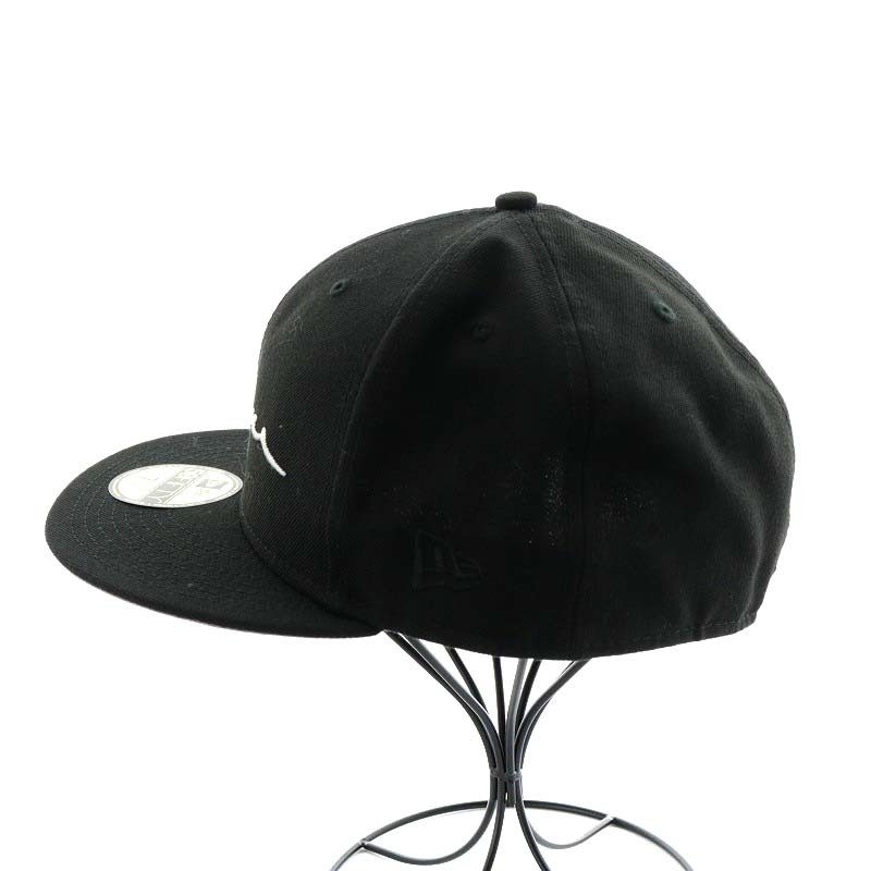 シュプリーム SUPREME 18SS Classic Script New Era キャップ 野球帽 帽子 ロゴ刺繍 7 5/8 黒 ブラック /AN11 メンズ_画像3
