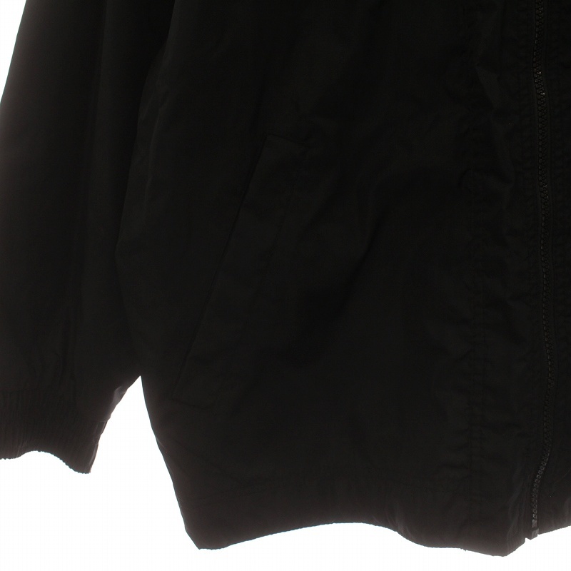 ナイキ NIKE ヴィンテージ 90s パッカブル アノラック ジャケット ナイロン ジップアップ ワッペン ロゴ 刺繍 M 黒 ブラック S6-08-12-TSP_画像7