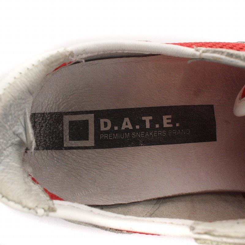 デイト D.A.T.E. ランニングシューズ スニーカー メッシュ イタリア製 赤 レッド ■GY18 /MQ メンズ_画像7