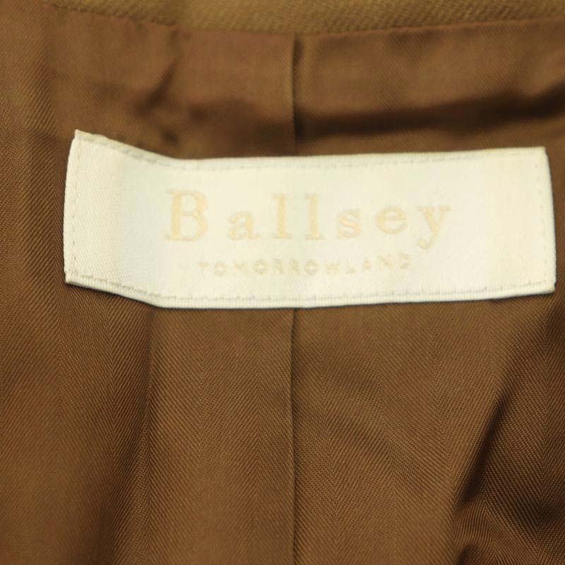  Ballsey BALLSEY Tomorrowland no color jacket outer ribbon belt attaching wool .36 tea Brown /NR #OS lady's 