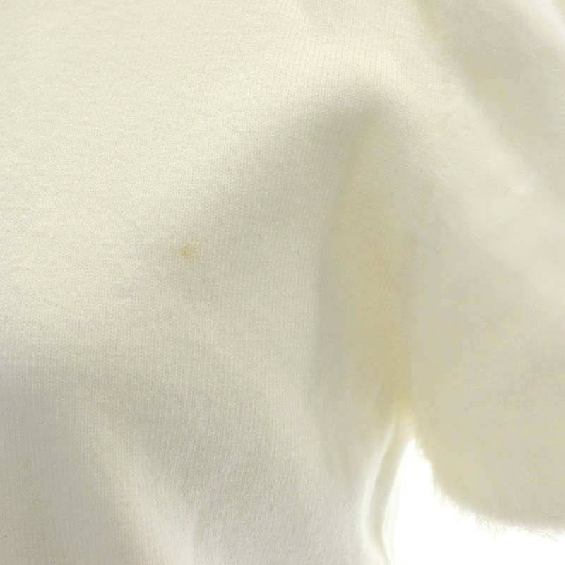 ルルウィルビー Louｌou Willoughby 21AW ファースリーブプルオーバー ニット セーター 半袖 2 白 ホワイト /HK ■OS レディース_画像6