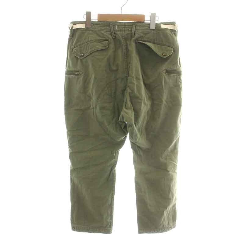 ノンネイティブ ハンターアンクルカット 6P パンツ HUNTER ANKLE CUT 6P PANTS カーゴパンツ クロップド ジップフライ 1 S カーキ_画像2