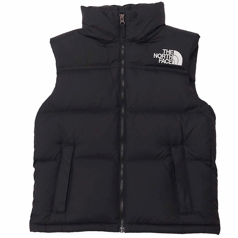 未使用品 ザノースフェイス THE NORTH FACE タグ付 NDW92338 Nuptse Vest ヌプシ ダウンベスト ジャケット ロゴ アウトドア ブラック M 022_画像1