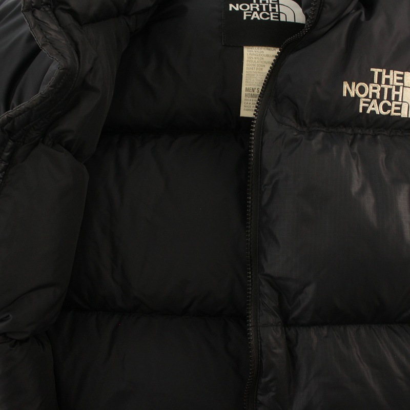 ザノースフェイス THE NORTH FACE Nuptse Jacket ヌプシジャケット ダウン アウター ロゴ ジップアップ ナイロン L 黒 88025_画像3