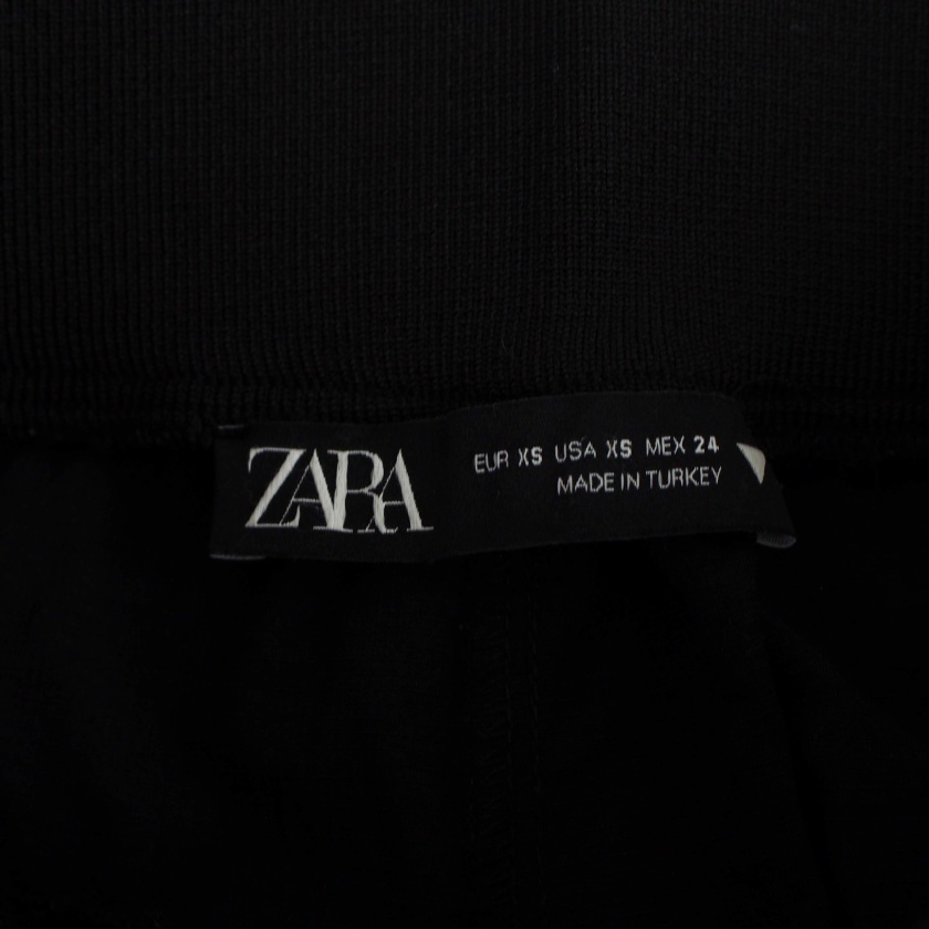 ザラ ZARA イージーパンツ ナイロン切替 XS 黒 ブラック 0003/160/800 /BM レディースの画像3