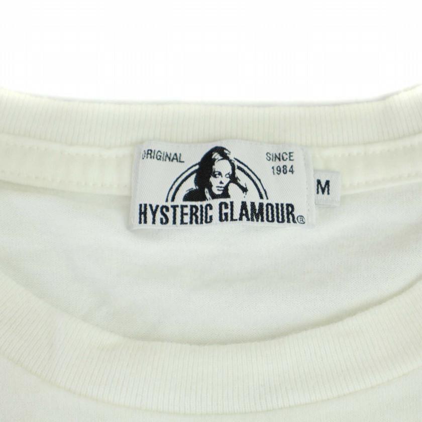 ヒステリックグラマー HYSTERIC GLAMOUR CUTSプリント Tシャツ カットソー 半袖 クルーネック M 白 ホワイト 02183CT28 /BM メンズ_画像3