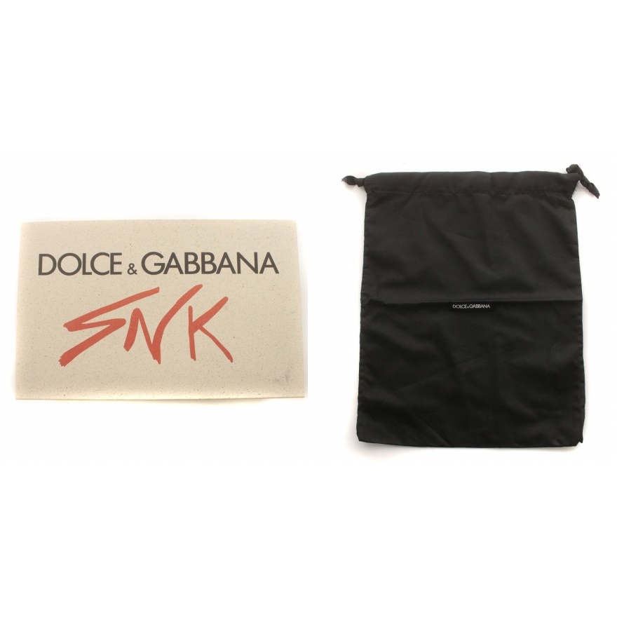  unused goods Dolce & Gabbana Dolce&Gabbana DOLCE&GABBANA Portofino sneakers low cut biju- leather 24cm white CK1544 AD464